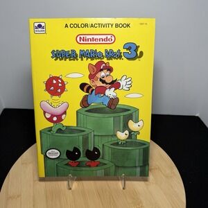 Vintage Super Mario Bros. 3 Nintendo Color/Activity Book 1991 Golden Book NEW